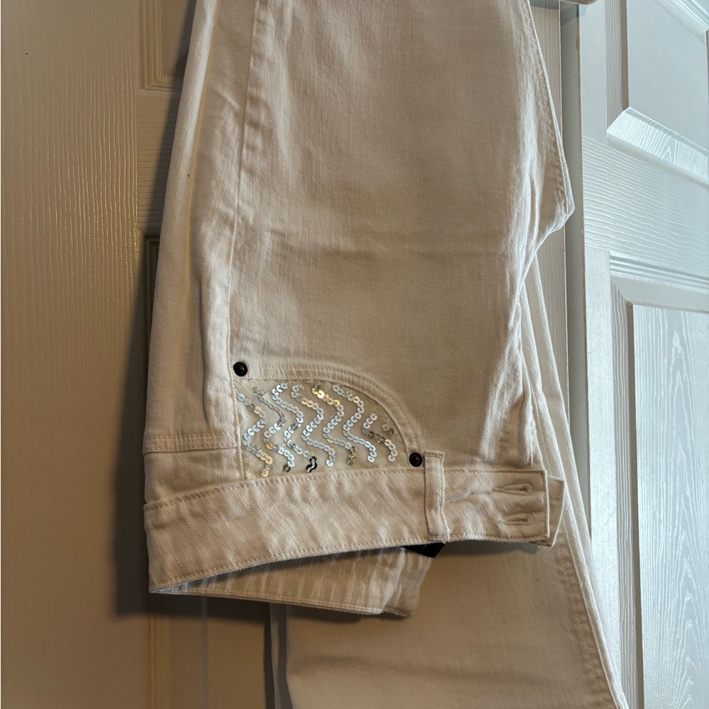 White  with Sequin Detail